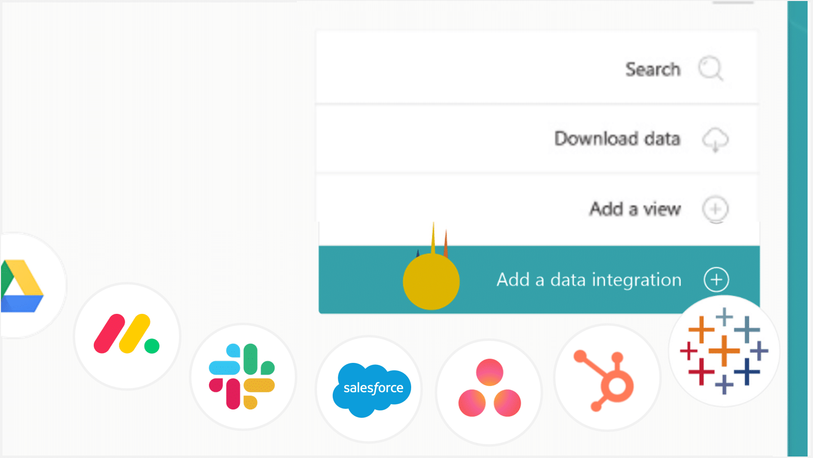 Data shared in existing workflows such as Slack Teams and Salesforce