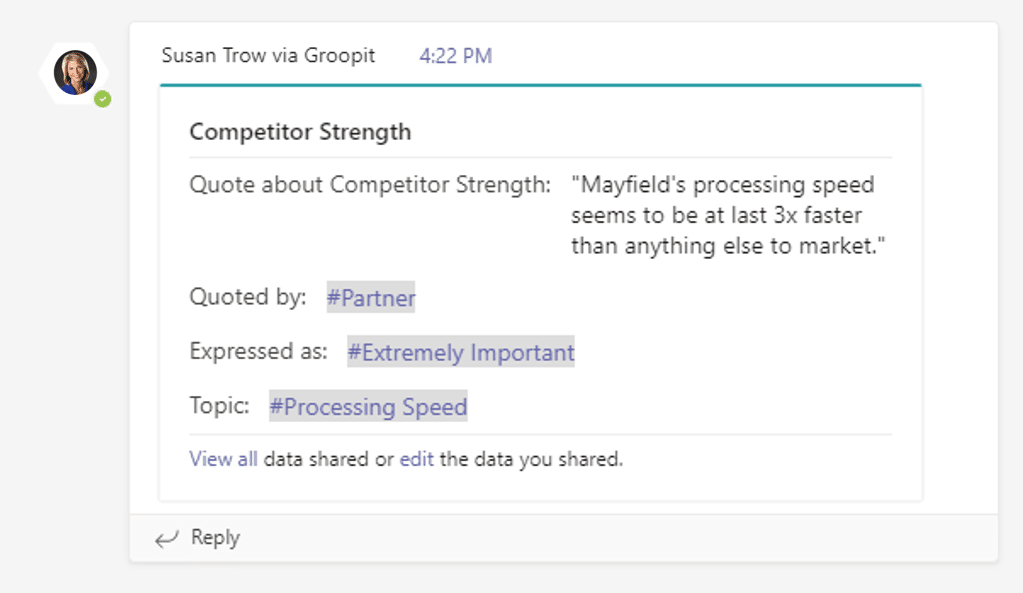 Microsoft Teams Conversation